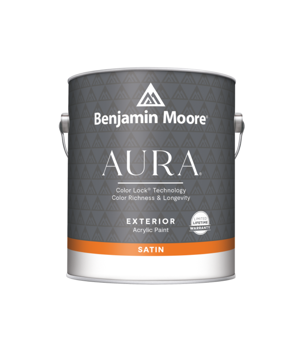 Benjamin Moore Aura Exterior Paint Satin available at Ricciardi Brothers.