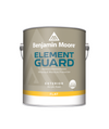 Benjamin Moore's Element Guard Exterior Flat Paint with Advanced Moisture Protection available at Ricciardi Brothers in New Jersey and Delaware.